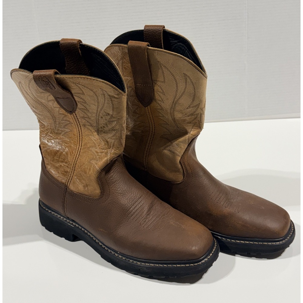 J.B. DILLON Reserve JBRG201 - Men's Leather Boots - Oak Honey - Size 11 D